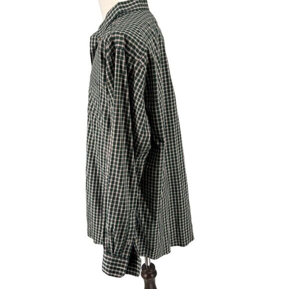 L.L. Bean Classic Green Plaid Button-Down Shirt Sz XL Traditional Fit EUC - Picture 4 of 13